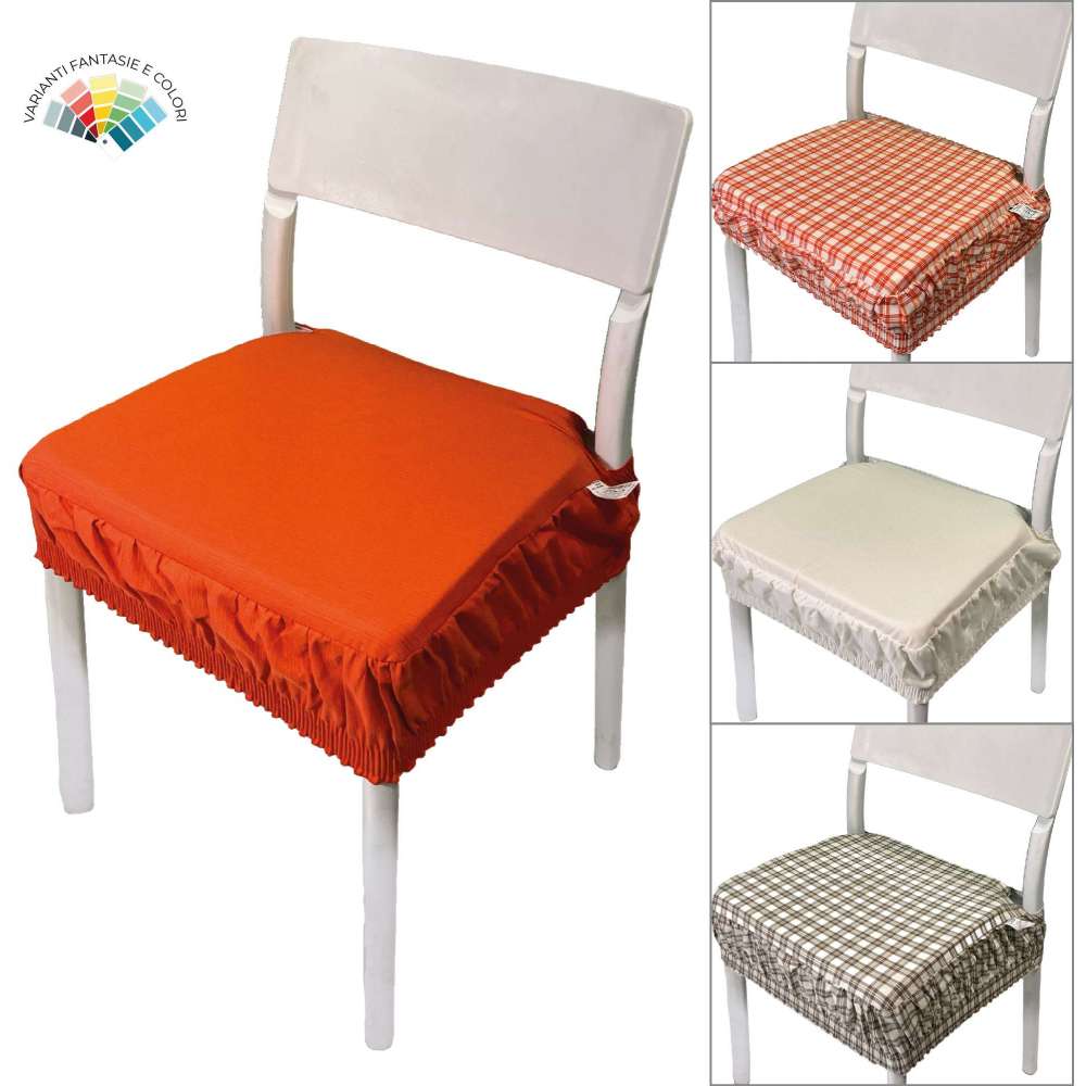 Cuscini per sedie con schienale basso sfoderabile - Tecnocuci
